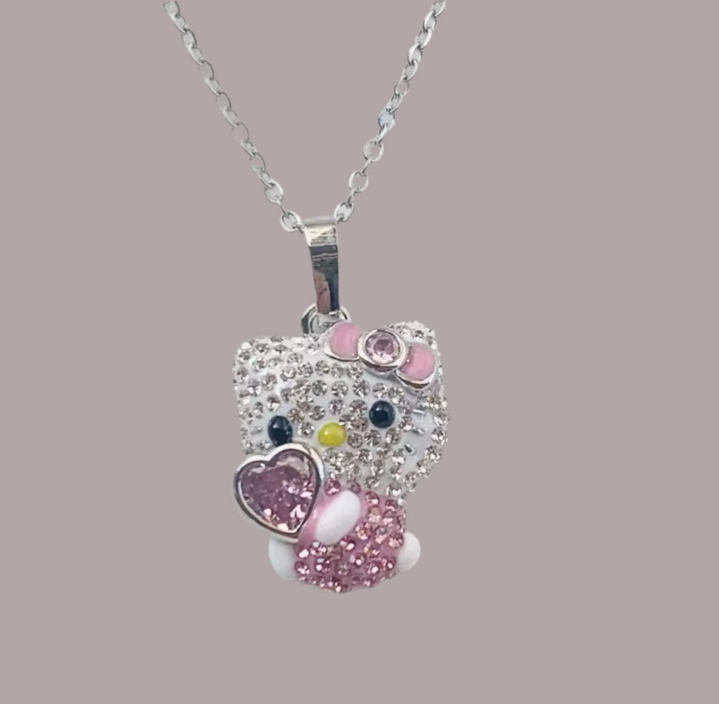HK rhinestone mini necklace