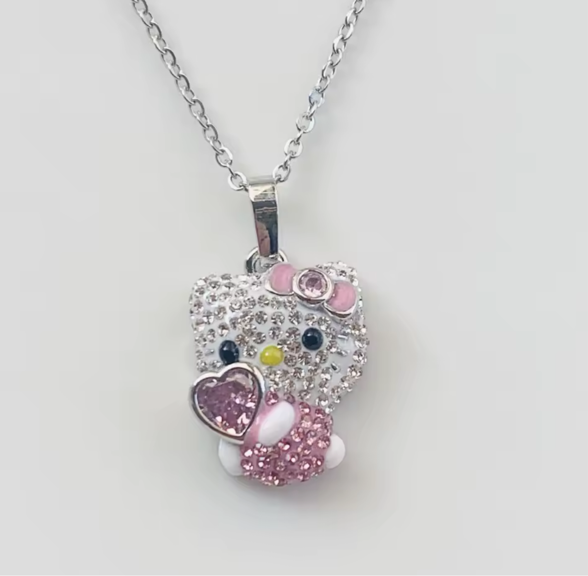HK rhinestone mini necklace