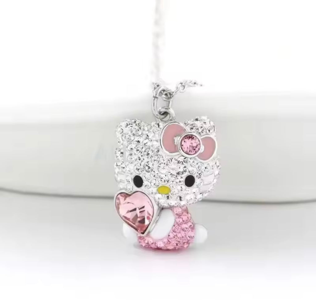 HK rhinestone mini necklace