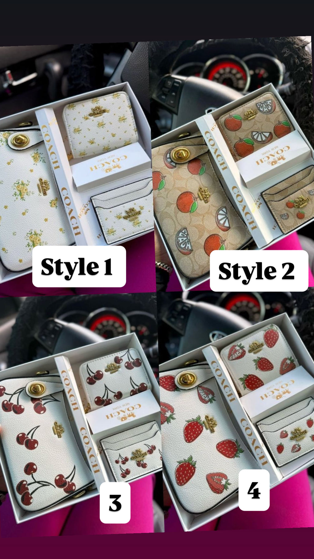 Purse set 🍒🍍🍓