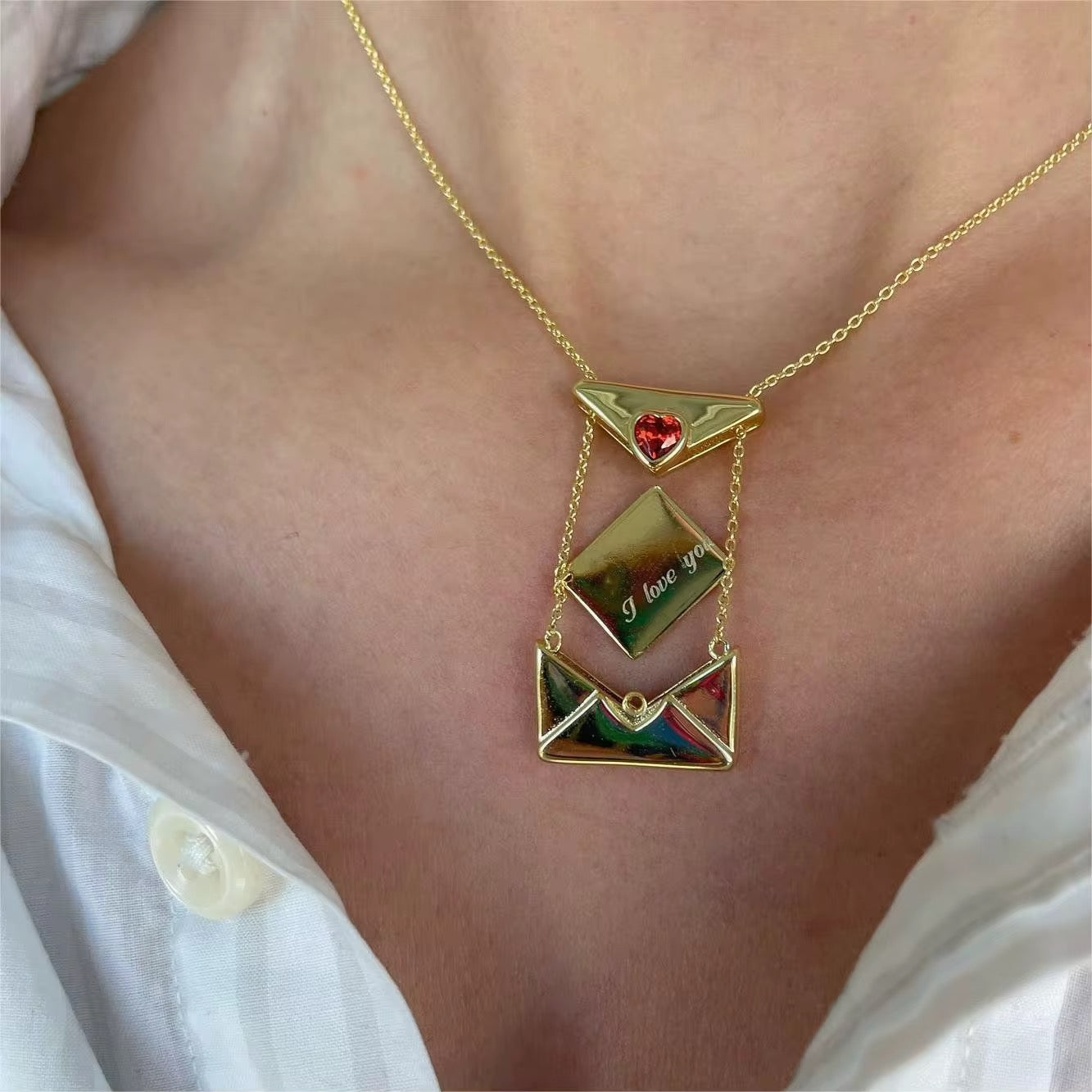 I love you necklace
