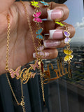 Butterfly name necklace combo