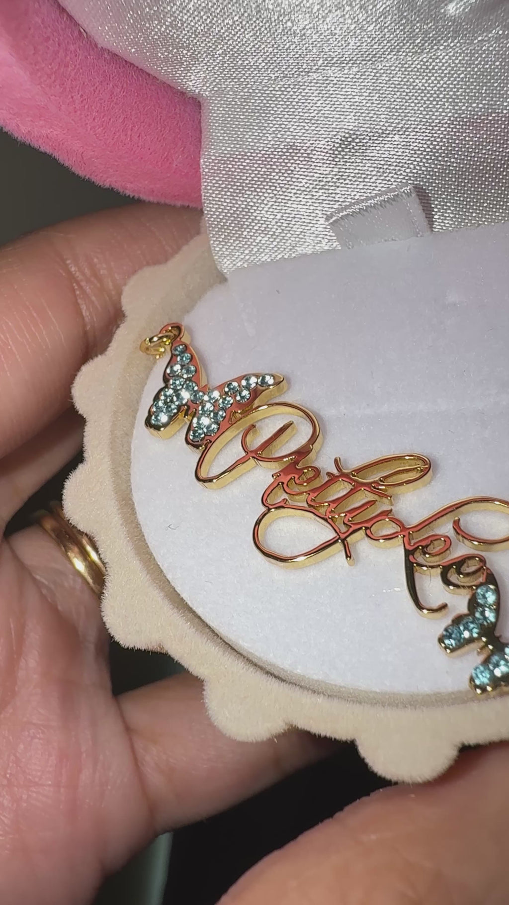 Butterfly name necklace