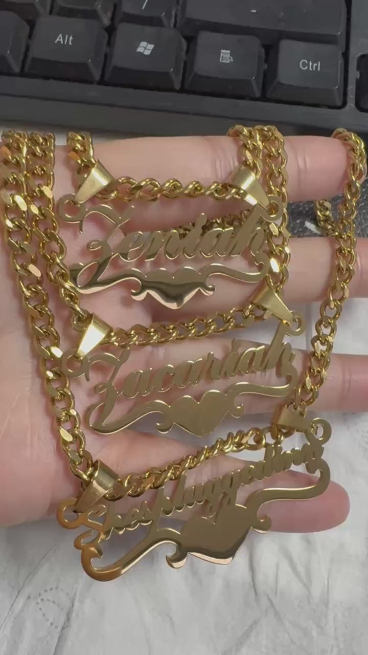 New York style name necklace
